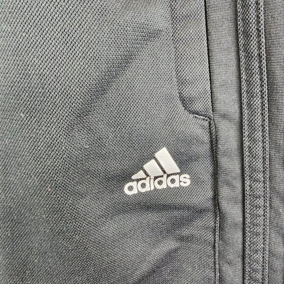 Mens Black Adidas track pants Athletic Casual Side zip pocket Size L - Picture 5 of 14